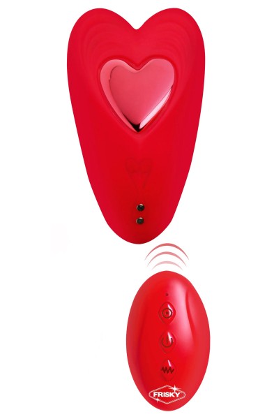 Love Connection Silicone Panty Vibe With Remote Control - Red