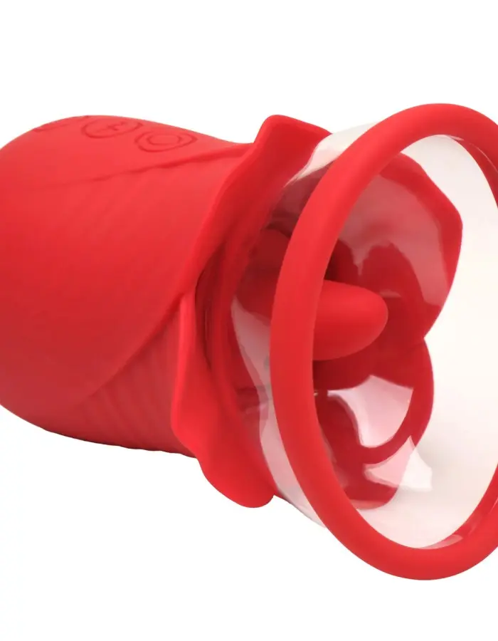 Lily Lover Sucking and Vibrating Clitoral  Stimulator- Red