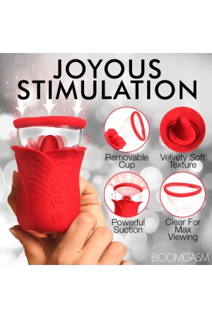 Lily Lover Sucking and Vibrating Clitoral  Stimulator- Red