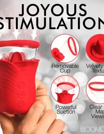 Lily Lover Sucking and Vibrating Clitoral  Stimulator- Red