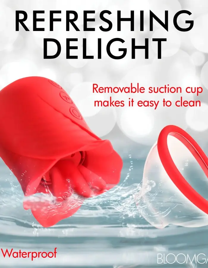 Lily Lover Sucking and Vibrating Clitoral  Stimulator- Red