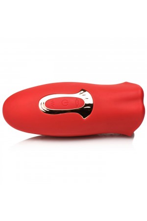 Lickgasm Kiss and Tell Mini Kissing and Vibrating  Clitoral Stimulator - Red