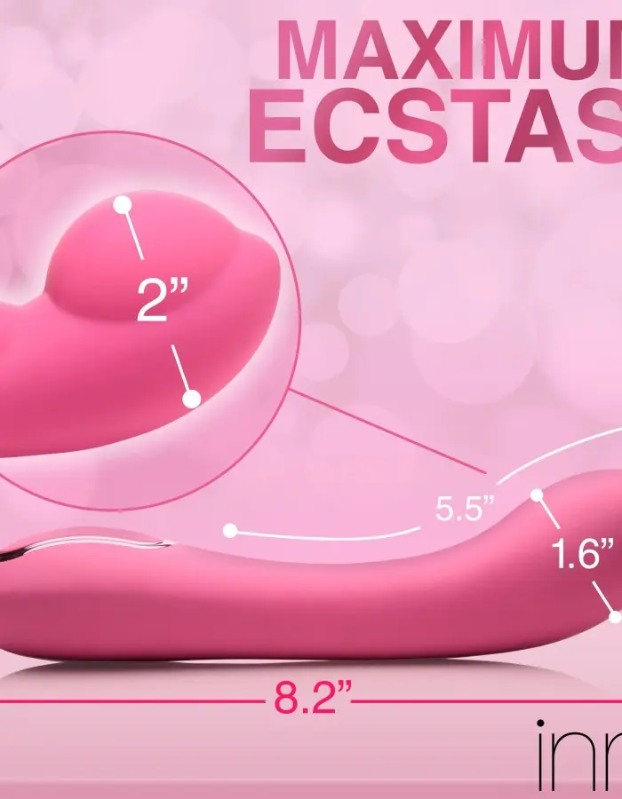 Extreme-G Inflating G-Spot Silicone Vibrator -  Pink
