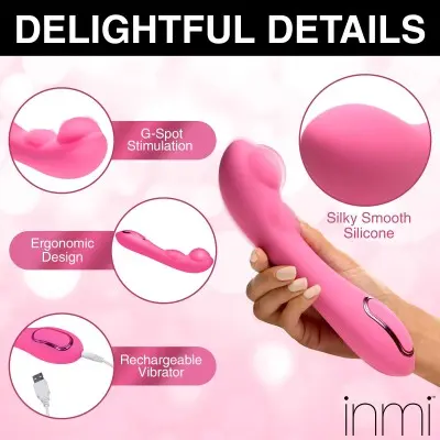 Extreme-G Inflating G-Spot Silicone Vibrator -  Pink