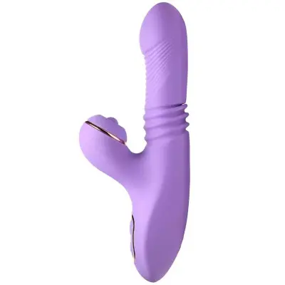 Pro-Thrust Max 14x Thrusting and Pulsing Silicone  Rabbit - Purple