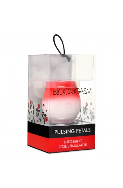 Pulsing Petals Throbbing Rose Stimulator - Red