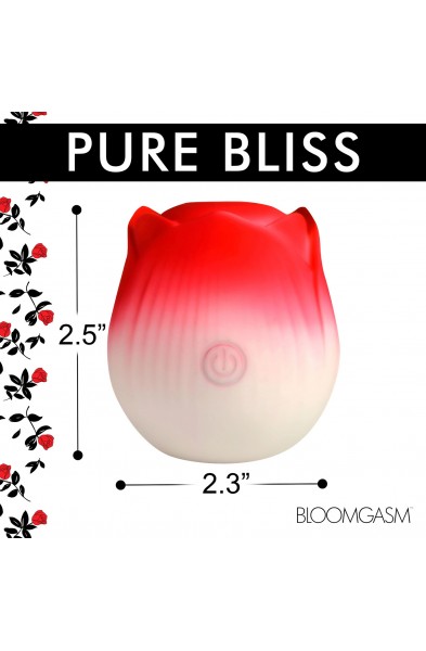 Pulsing Petals Throbbing Rose Stimulator - Red