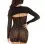 2 Pc Sweetheart Striped Tube Dress - One Size - Black
