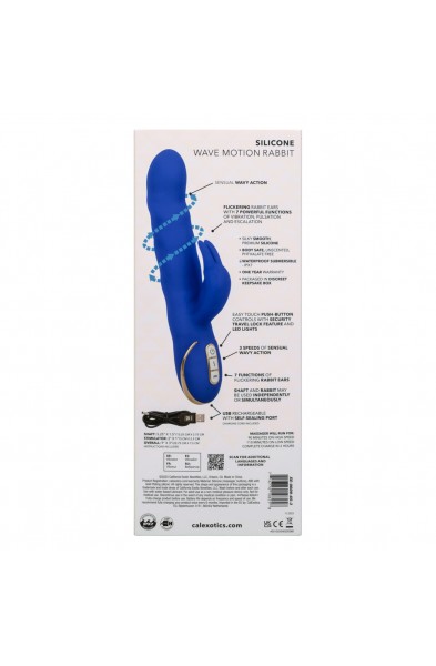 Jack Rabbit Signature Silicone Wave Motion Rabbit  - Blue