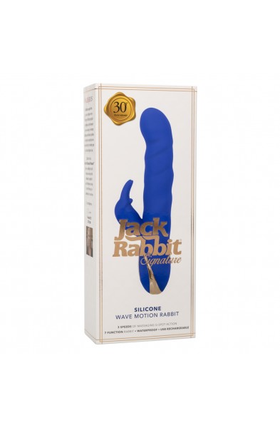 Jack Rabbit Signature Silicone Wave Motion Rabbit  - Blue