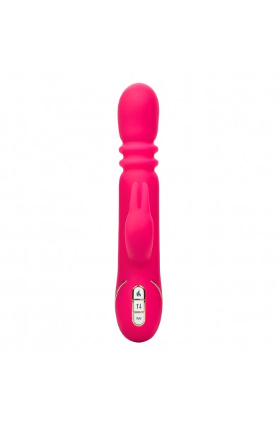 Jack Rabbit Signature Heated Silicone Triple  Fantasy Rabbit - Pink