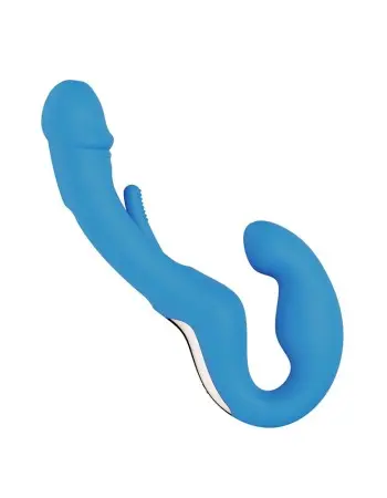 Harmony Duo App-Controlled Strapless Strap-on - Blue