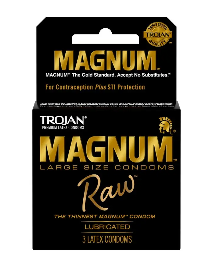 Trojan Magnum Raw 3 Ct Condoms