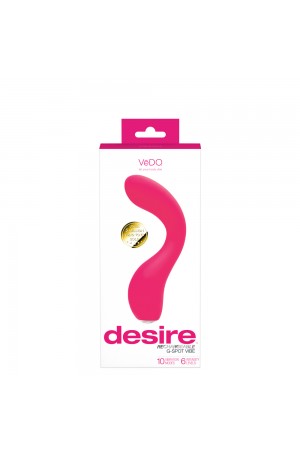 Desire Rechargeable G-Spot Vibe - Pink