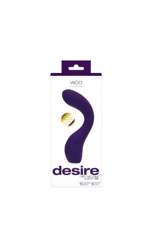 Desire Rechargeable G-Spot Vibe - Purple