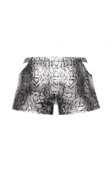 s'naked Pouch Short - Large - Silver/black