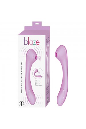 Blaze Bendable Suction Massager  - Lavender