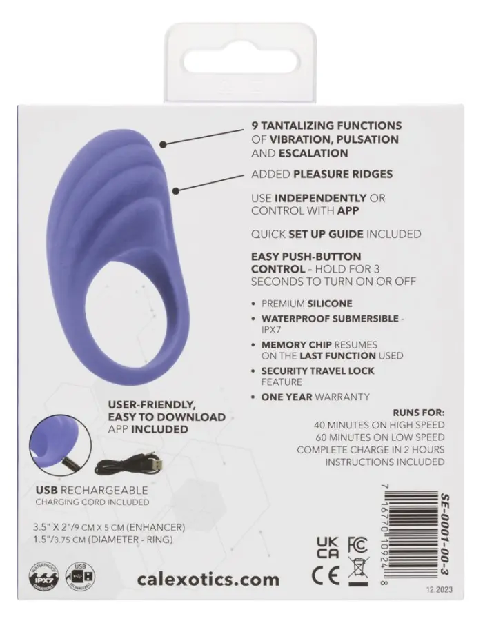 Calexotics Connect Couples Ring - Periwinkle