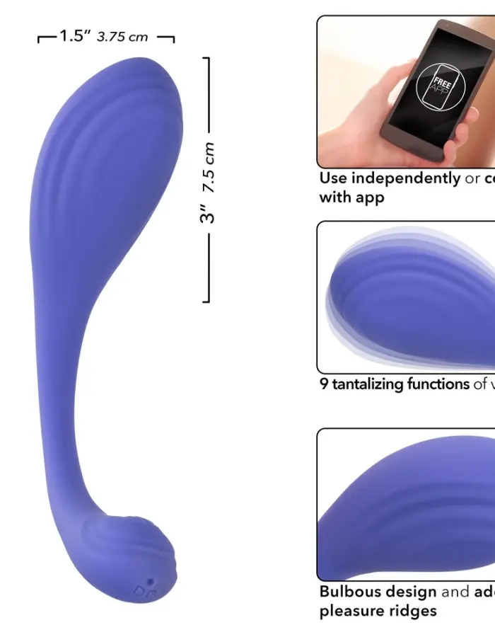Calexotics Connect Kegel Exerciser - Periwinkle
