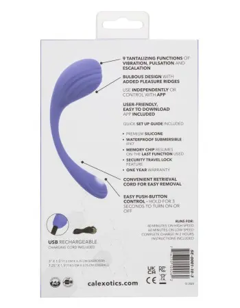 Calexotics Connect Kegel Exerciser - Periwinkle