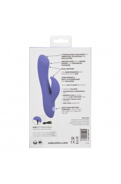 Calexotics Connect Dual Stimulator - Periwinkle