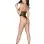 Jeweled Front Back Teddy - One Size - Black