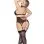 Temptress 4 Pc Lasercut Set - Queen Size - Black