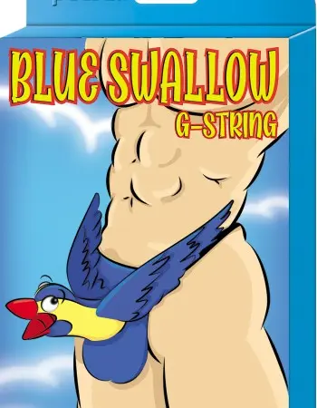 Blue Swallow G-String - One Size - Blue