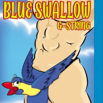 Blue Swallow G-String - One Size - Blue