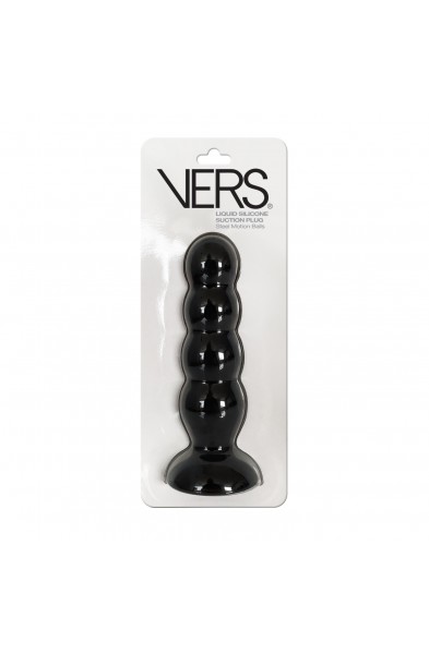 Vers Liquid Silicone Suction Plug - Black