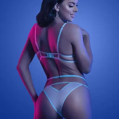Prismatic Bra and Panty - Small/medium - Light  Blue