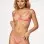 2 Pc Bra and Open Cheek Panty Set - One Size - Hot Pink
