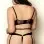 2 Pc Lame Bra and Panty - Queen Size - Black