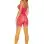 Versatile Bodystocking - One Size -  Watermelon/mimosa