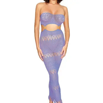 Bodystocking Gown - One Size - Lavender Haze