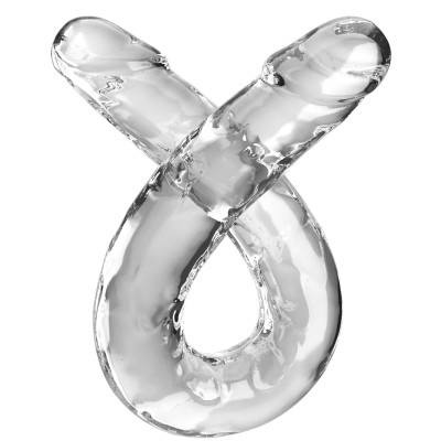 18 Inch Double Dildo - Clear