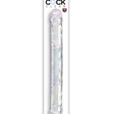 18 Inch Double Dildo - Clear