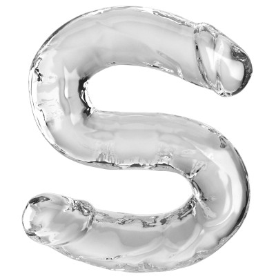 18 Inch Double Dildo - Clear