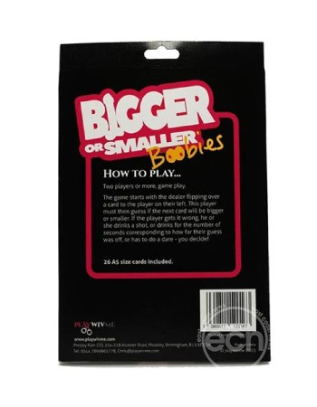 Play Wiv Me - Bigger or Smaller Boobs Card Game