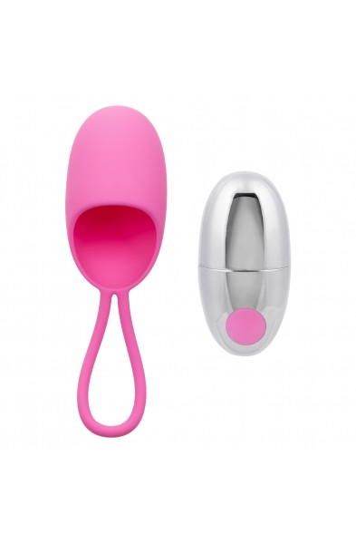 Turbo Buzz Bullet With Removable Silicone Sleeve - Pink