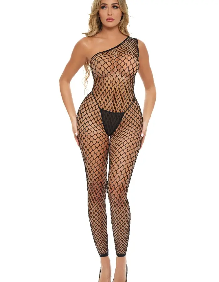 Let's Link Bodystocking - One Size - Black