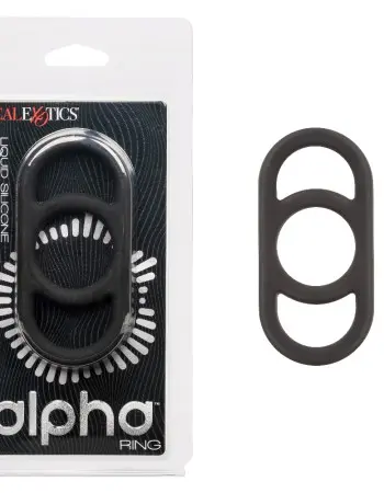 Alpha Liquid Silicone Commander Ring - Black