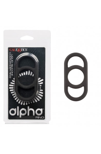 Alpha Liquid Silicone Commander Ring - Black