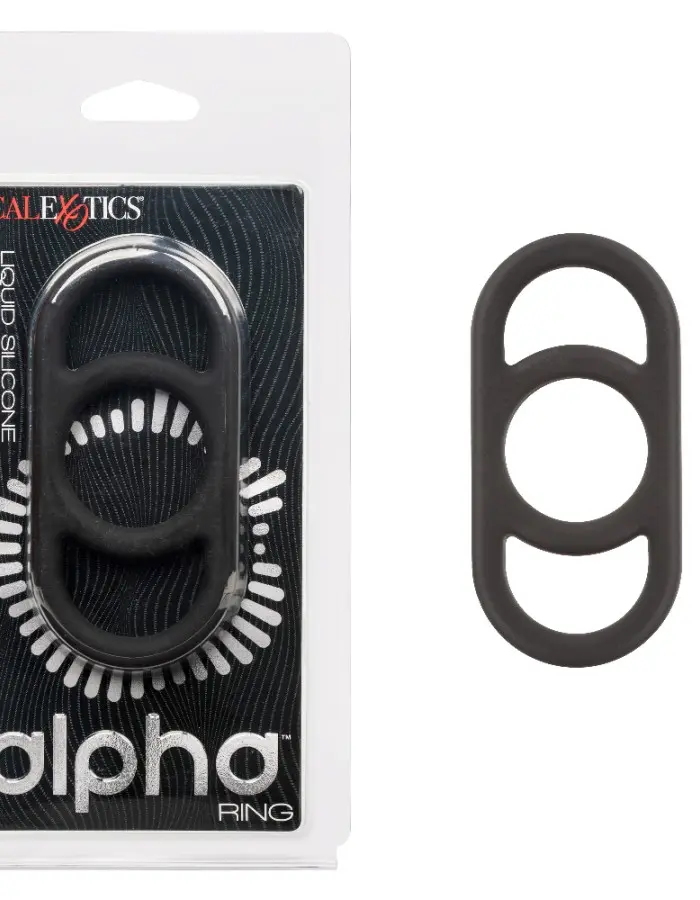 Alpha Liquid Silicone Commander Ring - Black
