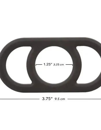 Alpha Liquid Silicone Commander Ring - Black