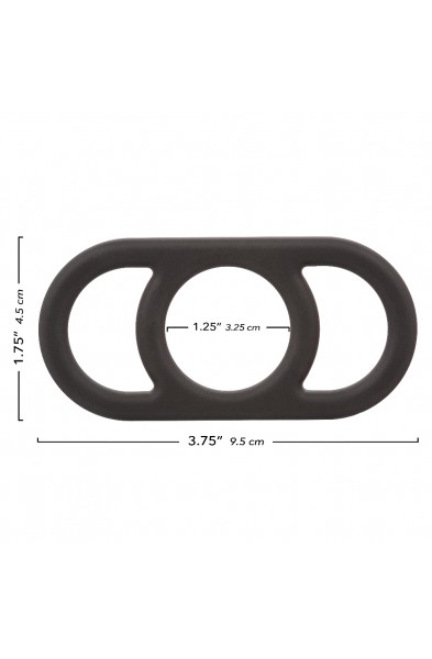 Alpha Liquid Silicone Commander Ring - Black