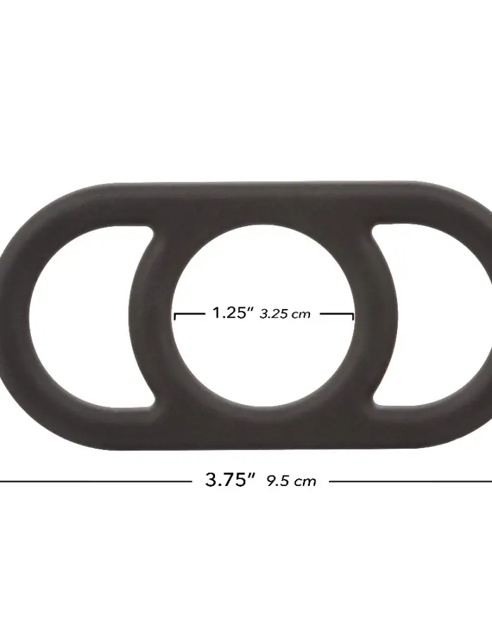 Alpha Liquid Silicone Commander Ring - Black