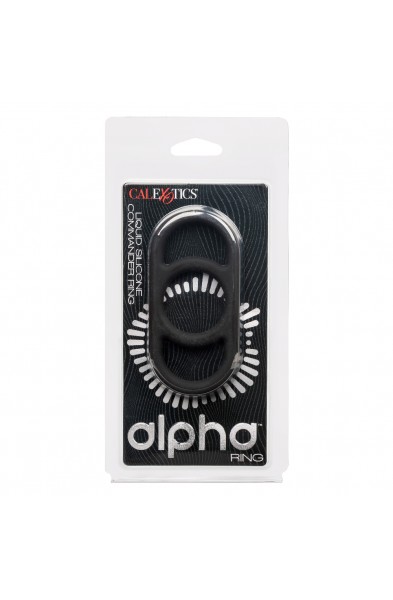 Alpha Liquid Silicone Commander Ring - Black