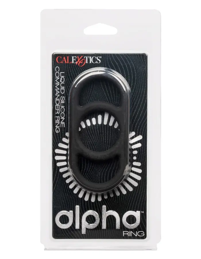Alpha Liquid Silicone Commander Ring - Black