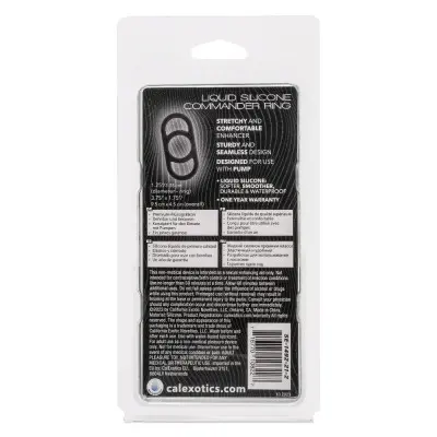 Alpha Liquid Silicone Commander Ring - Black